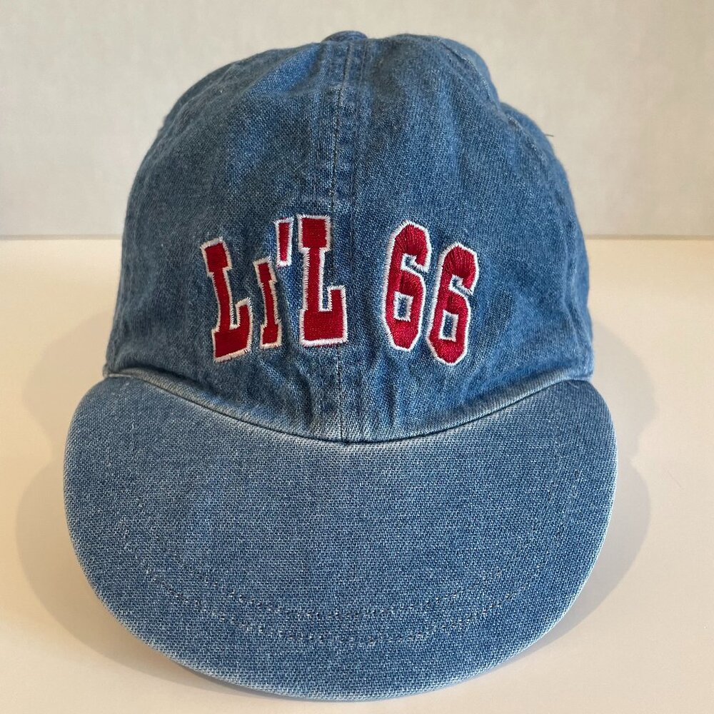 Vintage Li’L 66 Youth Baseball Cap Hat Denim Blue